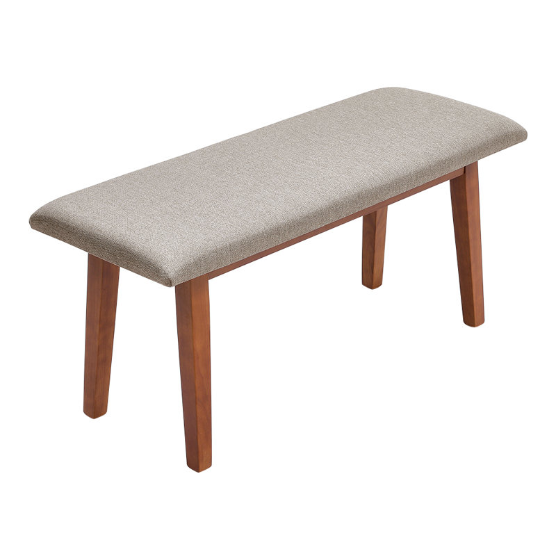 Ashly Linen Dining Bench, Beige