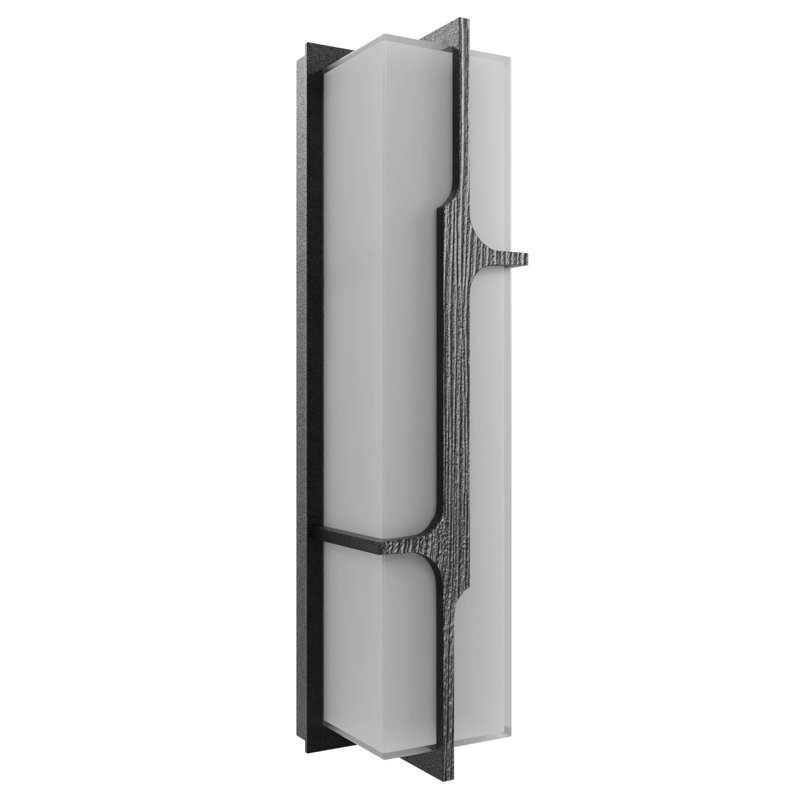 Avenue Outdoor Black Wall Sconce, 24" H x 6" W x 4" D