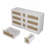Corly 51.2 "Rattan Locker With Drawers, 9 Drawers, Metal Handles For Kitchen, Living Room, Bedroom-1393288904