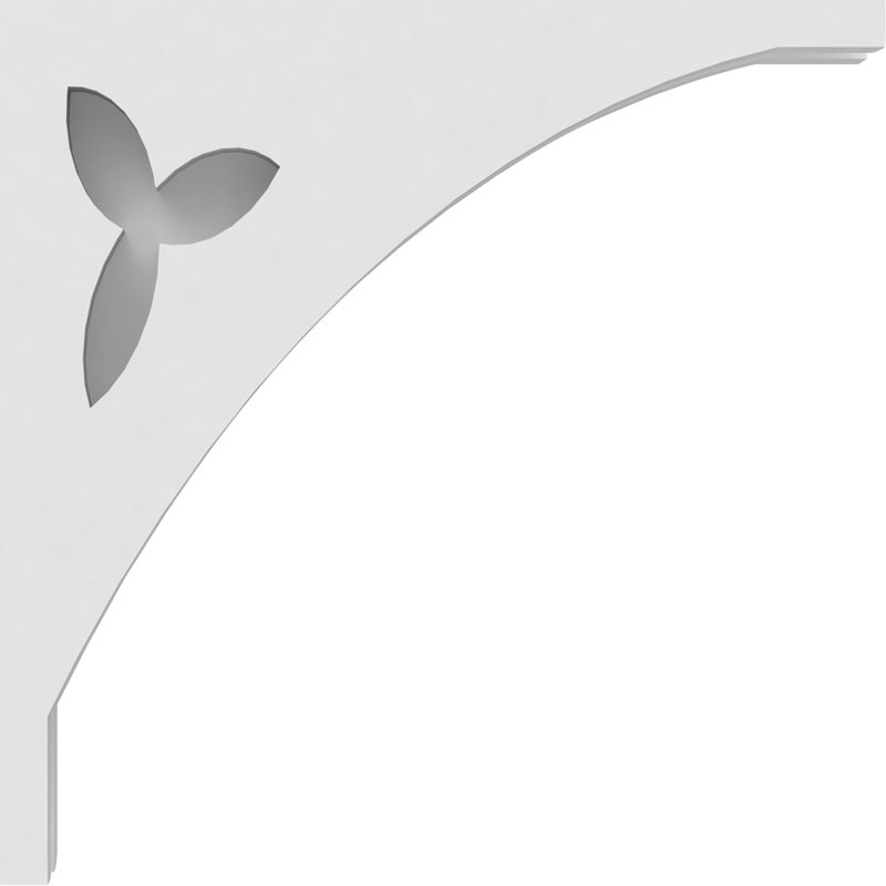 Corbeau en PVC de qualité architecturale Naple, H 8 po x l 8 po x P 1,875 po
