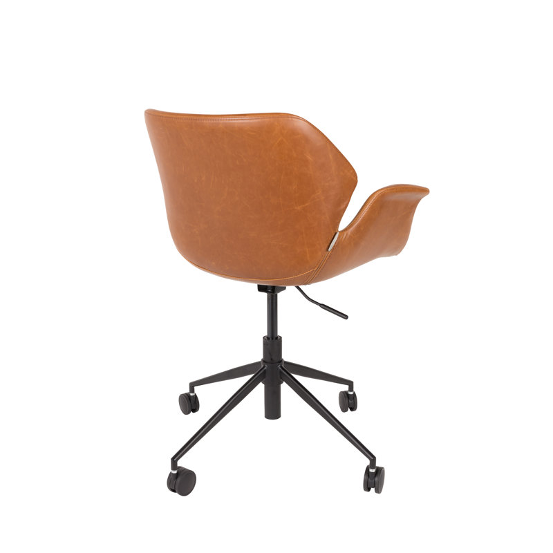 Nikki Swivel Task Chair, Brown