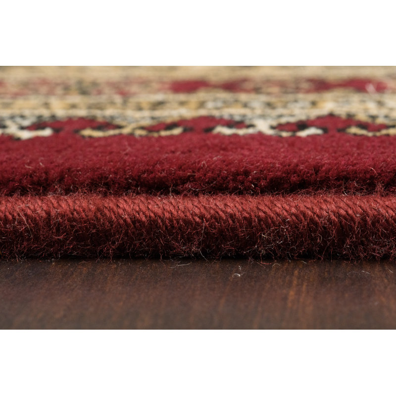 ANCIENT GARDEN 5.3 RD 57102-1293 RED/BEIGE, Round 5'3"