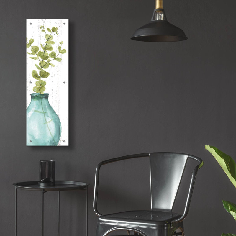 «Mixed Greens LXXXV Shiplap Crop» par Lisa Audit, art mural en verre acrylique