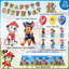 Ensemble de 29 décorations de fête d'anniversaire Paw Patrol, ensemble de décorations de fête Paw Patrol pour enfants