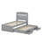 Twin XL Size Platform Bed with LED Headboard, Charging Station, Twin Size Trundle and 2 Drawers-98458974