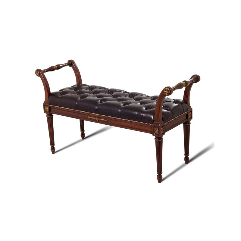 Scarborough House Leather Bench