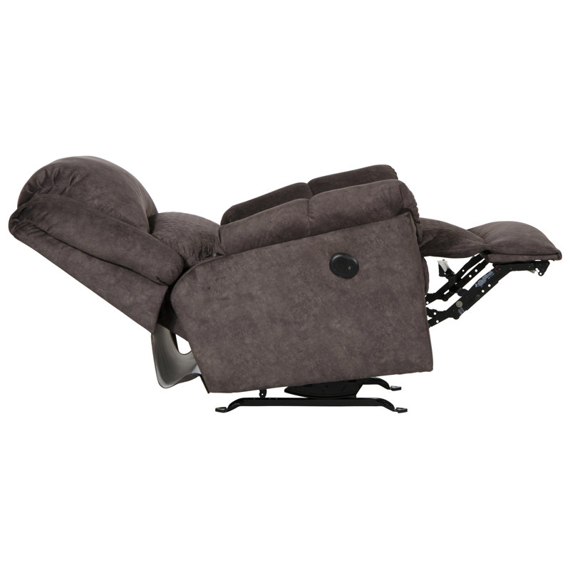 Fauteuil inclinable électrique inclinable de 39 po de largeur, Polyester brun