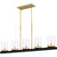 Luminaire pour îlot noir mat 5 lumières Greeley