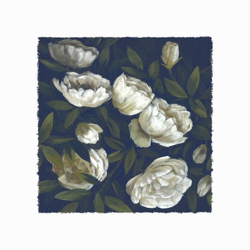 Ifiye, marine antique, floral I, H 36 po x l 36 po