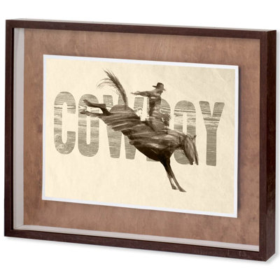 «Cowboy» par The Studio, reproduction d'art encadrée sous verre