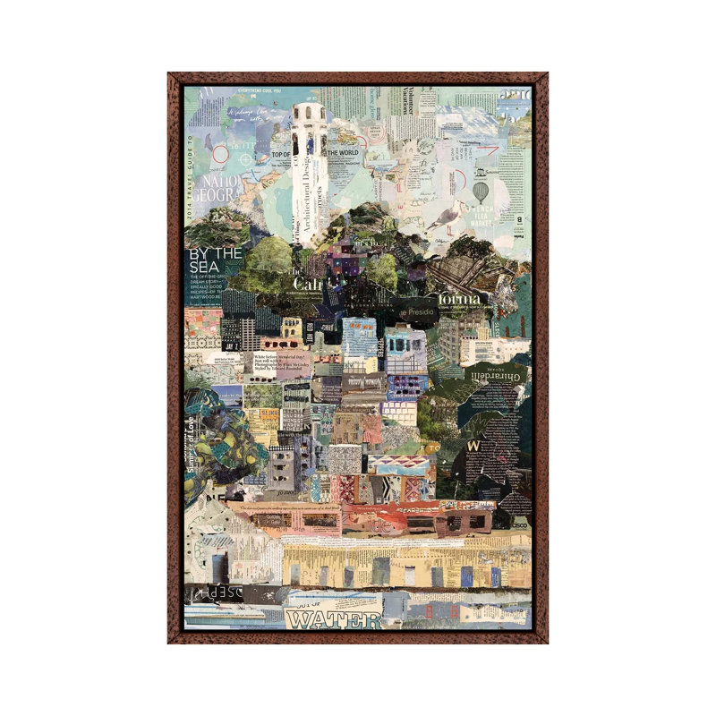 Top Of The World by Jamie Pavlich-Walker - Print on Canvas, 66.04cm H x 45.72cm W x 3.81cm D, Classic Brown Wood Framed