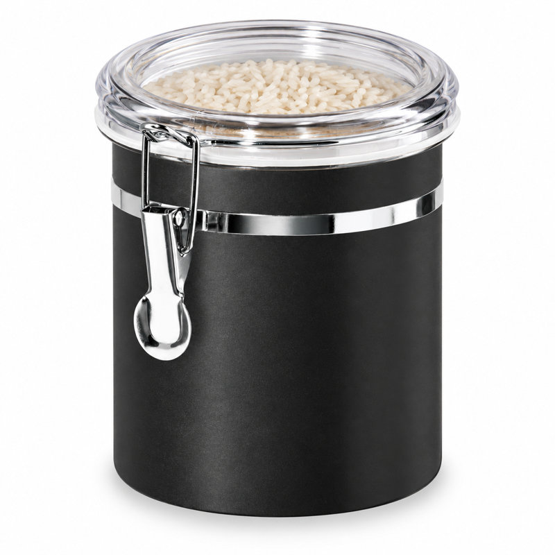 Boîte à pinces en acier inoxydable avec couvercle transparent, H 6,25 po x l 5 po x P 5 po, Noir