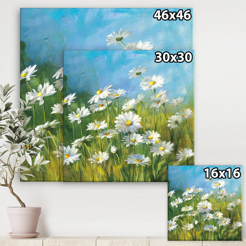« summer field ii », reproduction d’art sur toile, H 46 po x l 46 po x p 1,5 po