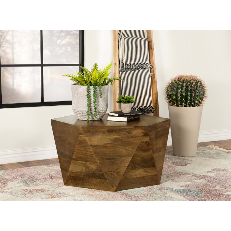 Table basse hexagonale Natural