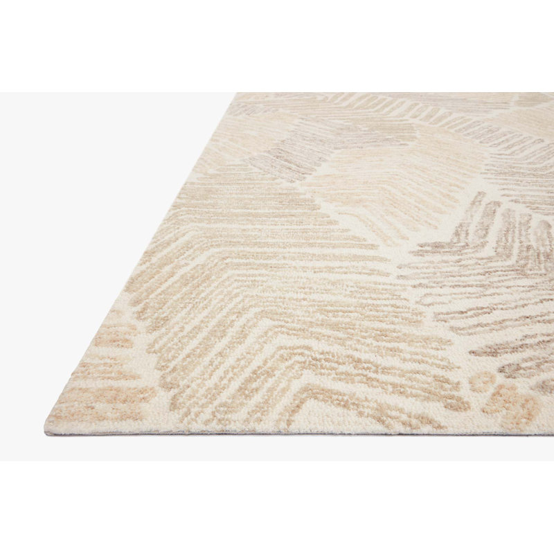 Manon Wool Abstract Indoor Rug, Square 1'6" x 1'6"