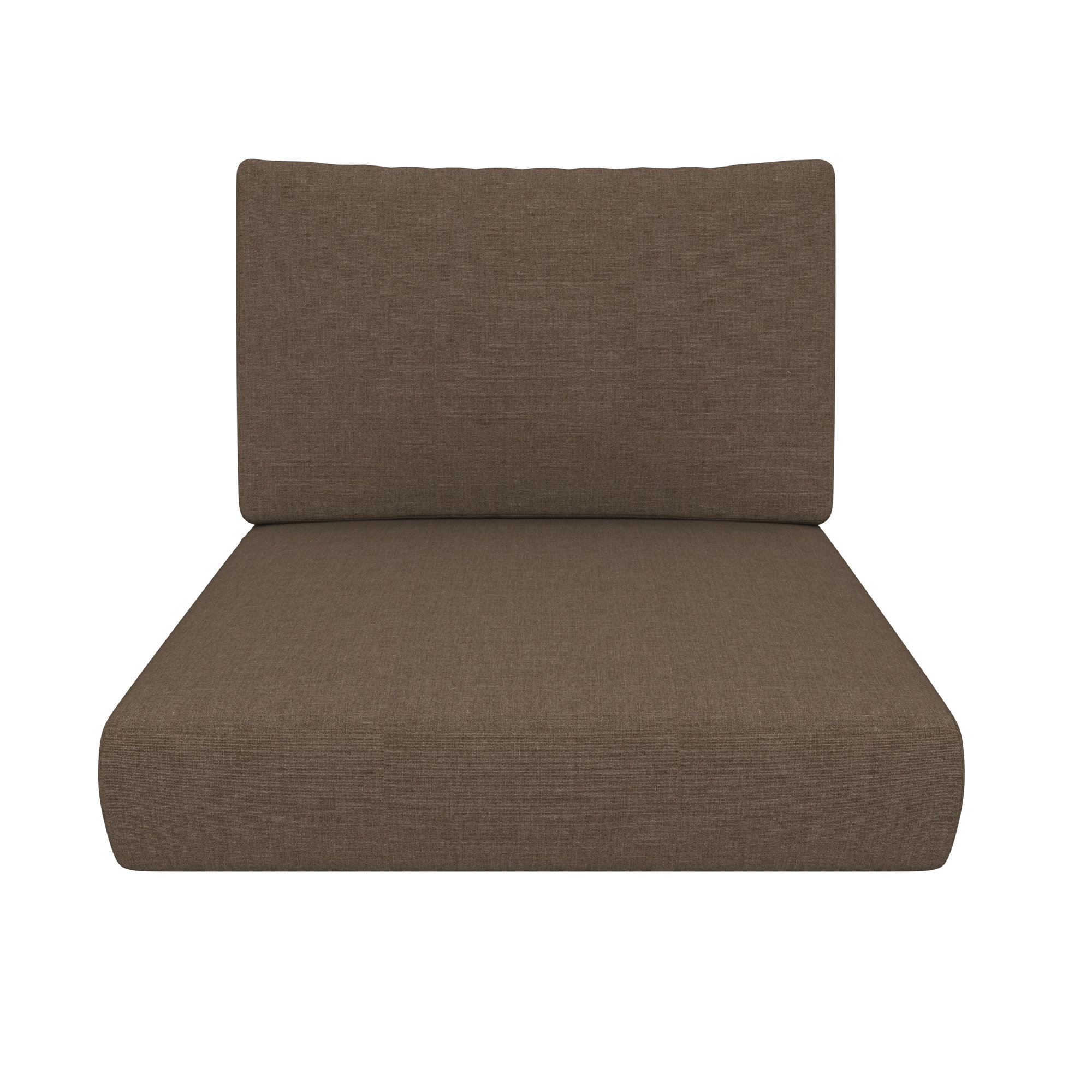 Amala Outdoor Sunbrella® Seat/Back Cushion, Sunbrella® Play Mushroom, 28.5" W x 28.5" D