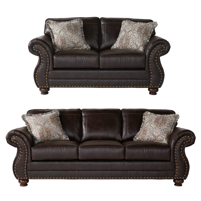 Similicuir rembourré et profond, avec garniture cloutée élégante et confortable, tissus décoratifs