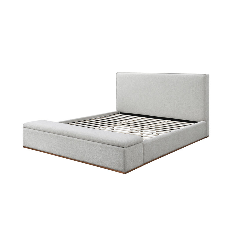 Boxter Beige Linen Eastern King Bed W/Storage, King