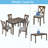 Wooden Dining Rectangular Table Set For 4,Kitchen Dining Table For Small Space-1455830803