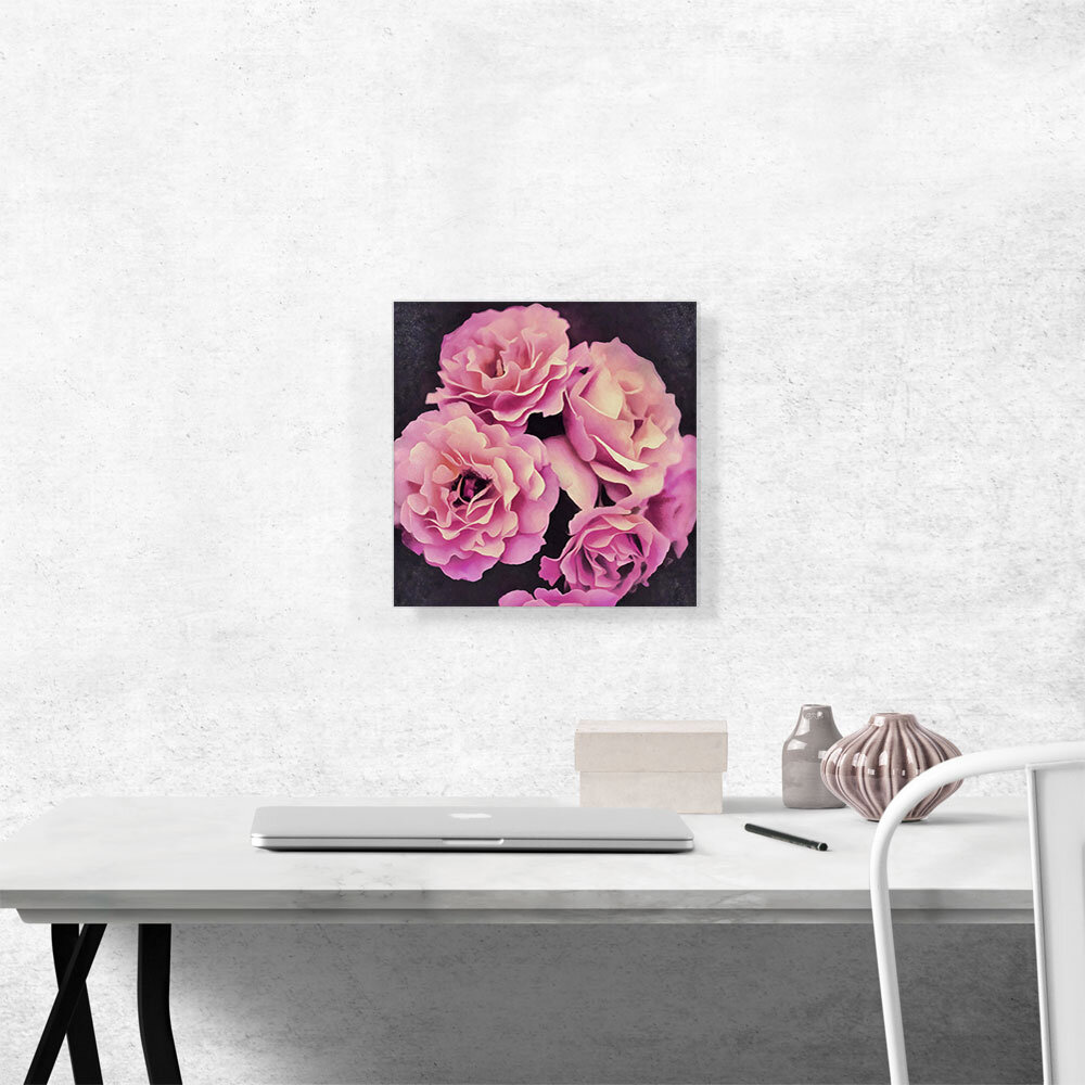 ARTCANVAS Pink Flowers Home Decor On Canvas Painting | Wayfair