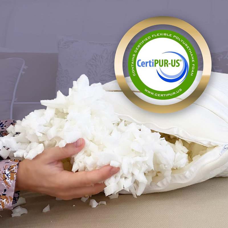 Royal Therapy Memory Foam Pillow, Adjustable Shredded Odor-Free Pillow for Neck & Shoulder Pain Relief, Support for Back, Stomach, Side Sleepers, CertiPUR-US