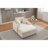 Upholstered Chair with Ottoman,Cupholders,Detachable Cushions Deep Seat-599518736