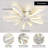 Abson 27.55" 7 - Blade Reversible LED Dimmable Ceiling Fan With Light And Remote-2120066167