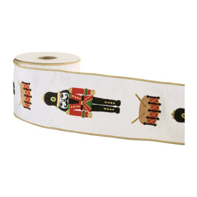 Ruban de casse-noisette brodé avec fil 4 po x 5 po