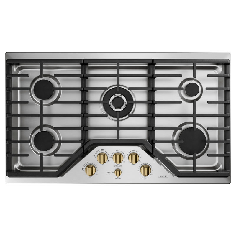 Cooktop Knob, Brushed Brass