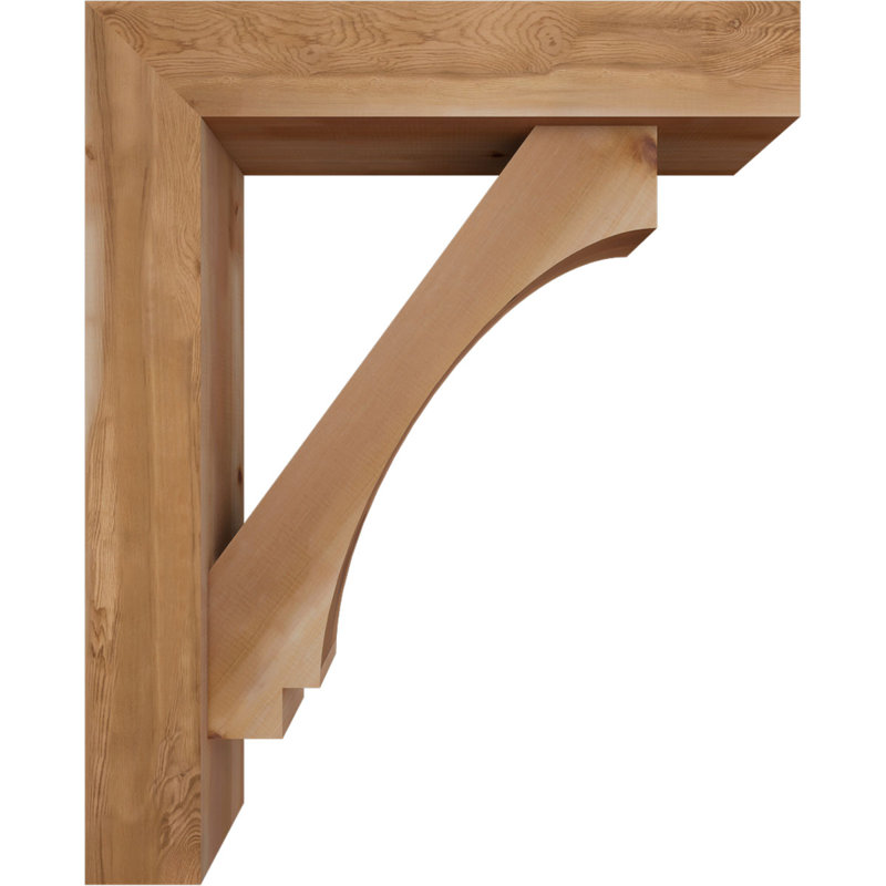 Support de bloc impérial avec entretoise décalée, 42 x 34, Cèdre rouge occidental de l 7 1/2 po (lisse)