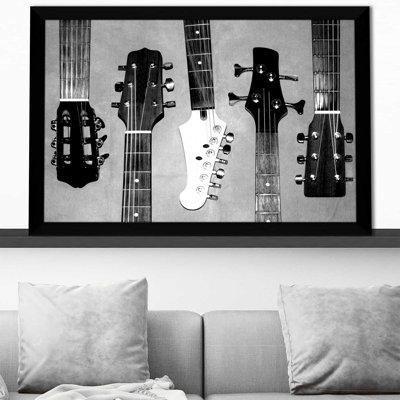 «Guitare tête I» par - Impression