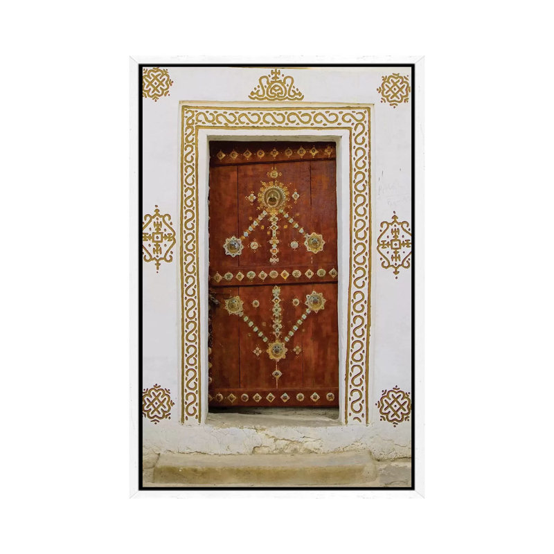 Oasis Door by Danita Delimont - Print on Canvas, 66.04 cm H x 45.72 cm W, White Framed