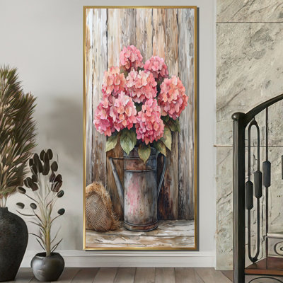 «Rustic Hydrangea Bouquet At The Barn I», art sur toile Hydrangea