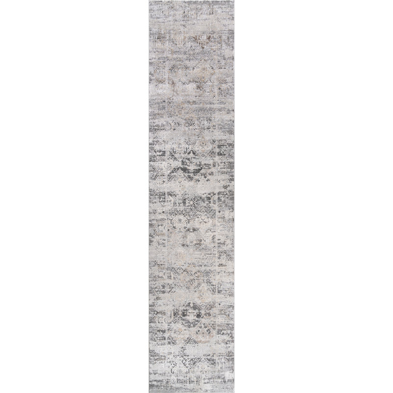 Johnniemae Abstract Indoor Rug, Runner 2'7" x 12'