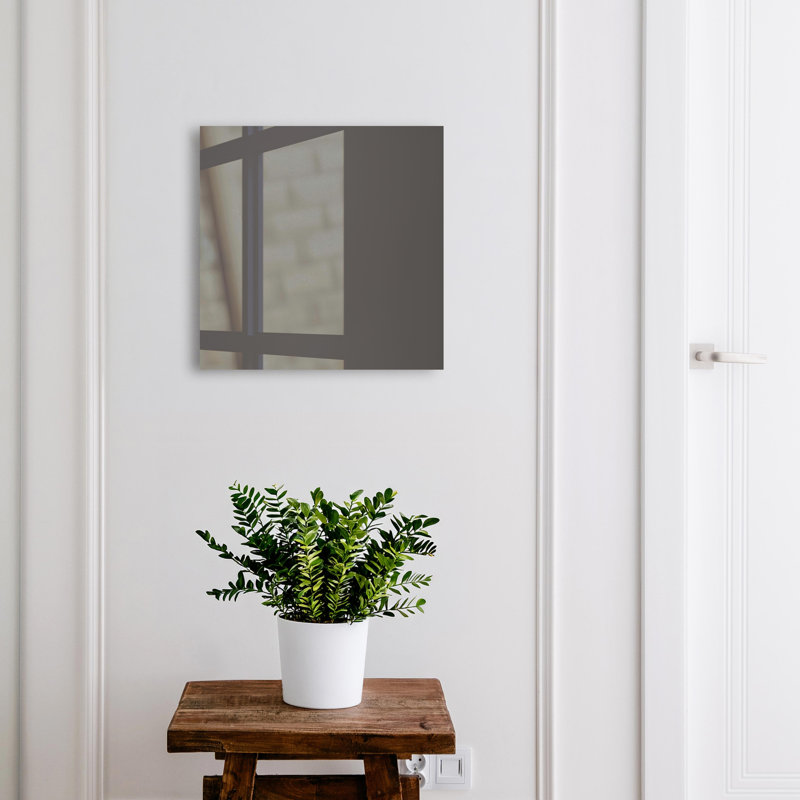 Wall mounted key box, Opens to the left, 30x30x5, Black, Minimalistic solid background Dark gray, 