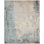 Hand Knotted Abstract Area Rug in Blue