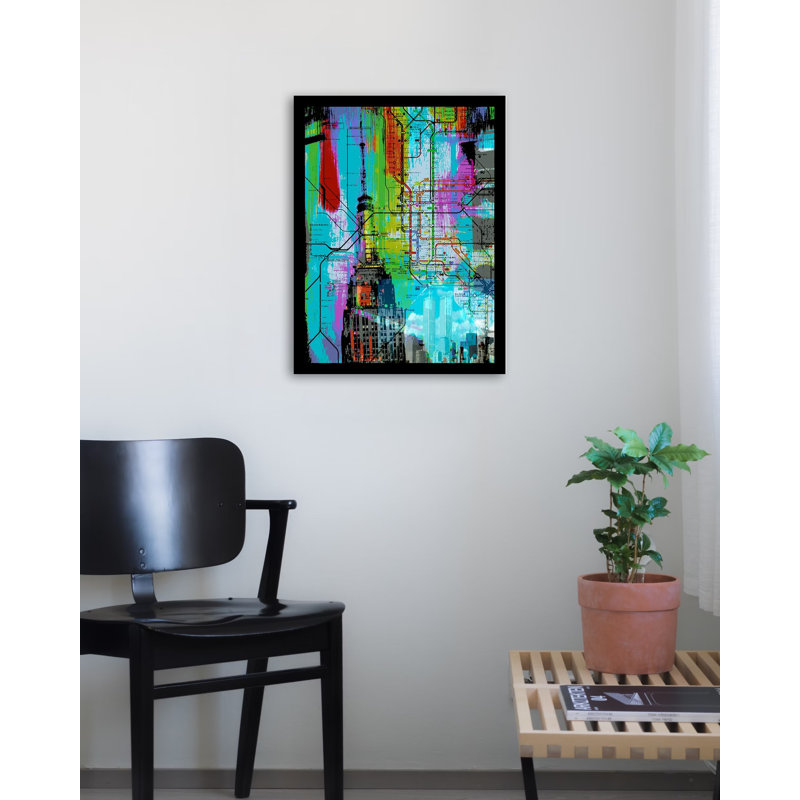 «NYC Transit» par Brandi Fitzgerald, impression encadrée, H 24 po x l 18 po x P 1 po