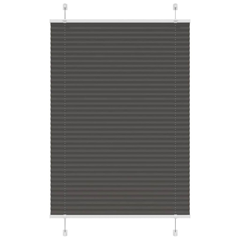 Room Darkening Pleated Shade, 85cmW x 150cmL, Black