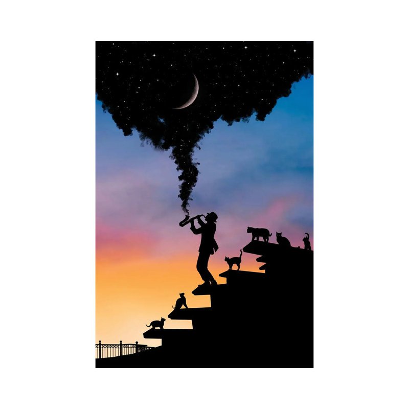 Spirit Of Music by Abdullah Evindar - Wrapped Canvas Print, 20.32 cm H x 30.48 cm W