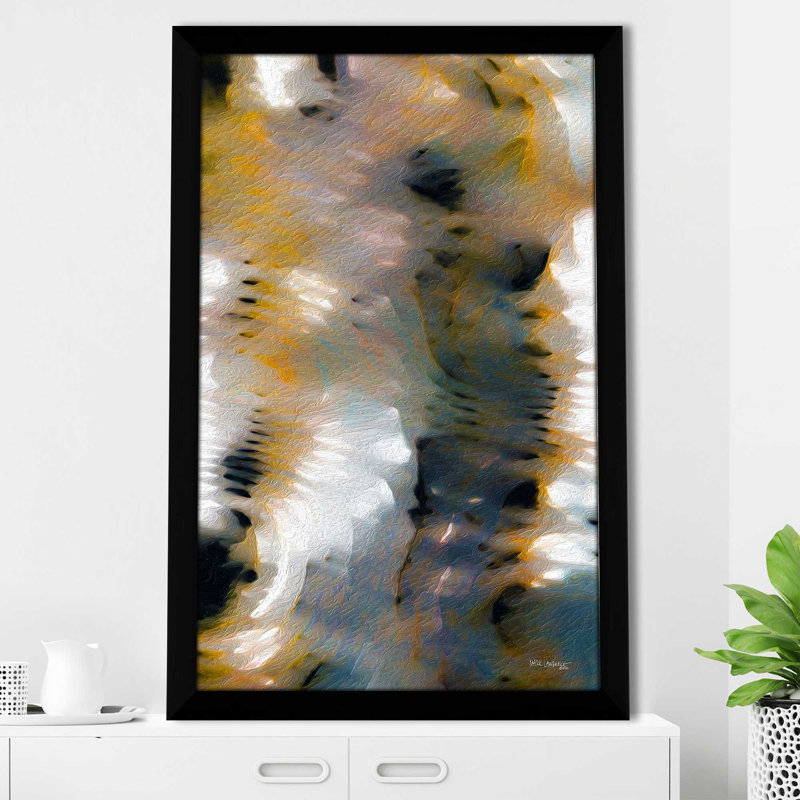 «Isaiah 28: 2 Tempest (Vertical)» par Mark Lawrence, reproduction, H 39,5 po x l 27,5 po x P 0,75 po, Cadre noir