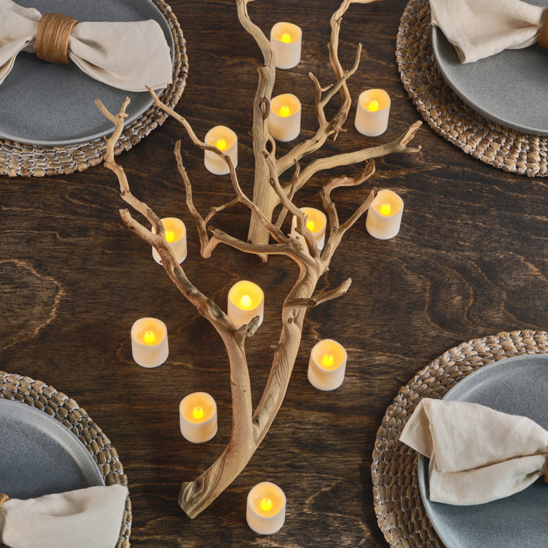 Set of 12 White Votive Candles