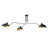 3-lamp Sand Black Adjustable Iron Ceiling Light