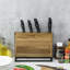 Rangement à couteaux en bois d'acacia massif