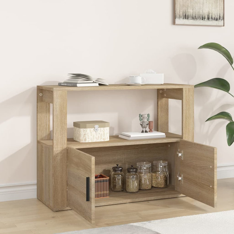 Kharley 80 Cm Wide Sideboard, Sonoma Oak