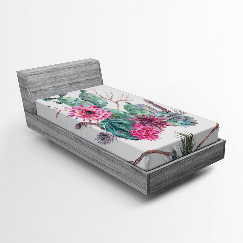 Cactus Microfiber Fitted Sheet, Twin XL Fitted Sheet