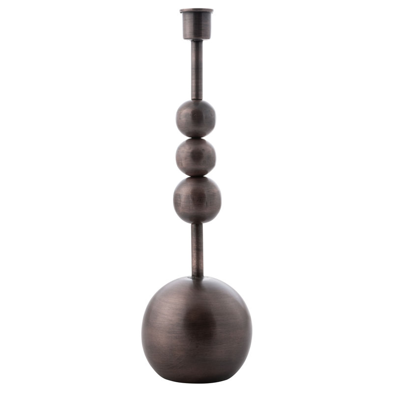 Orb Candlestick Holders Lg Bronze