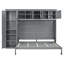 Grand lit escamotable mural avec armoires-1076317406