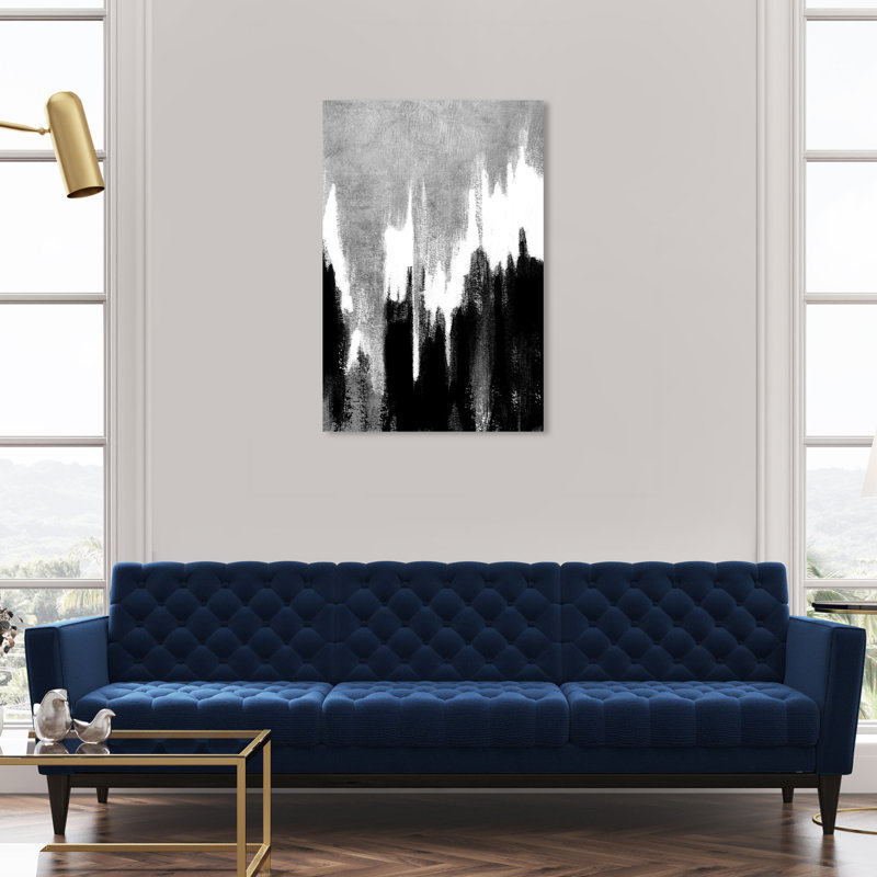 Adore argent - reproduction d'art sur toile, Toile tendue, H 36 po x l 24 po