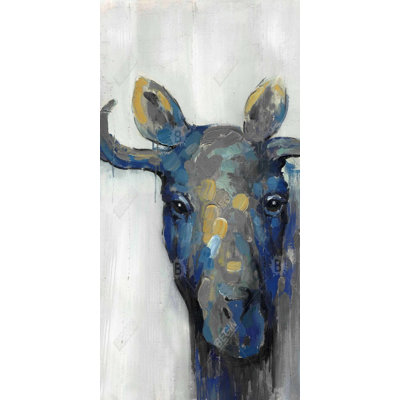 Blue moose - 15.75"x31.50" Desk mat