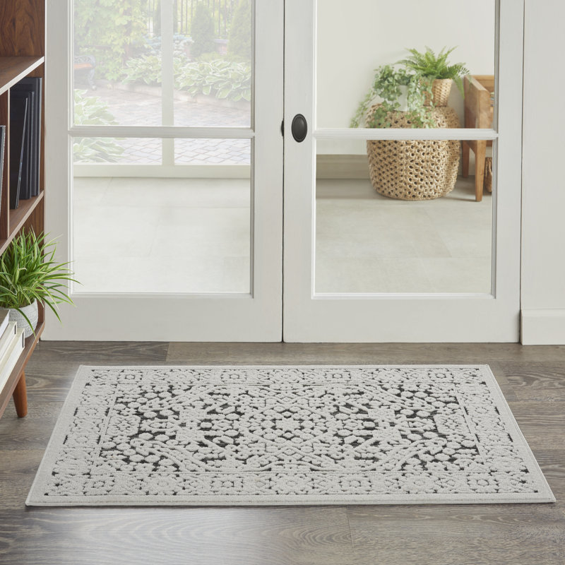 Tapis gris moderne Romelia, Rectangle 2 pi 2 po x 3 pi 9 po